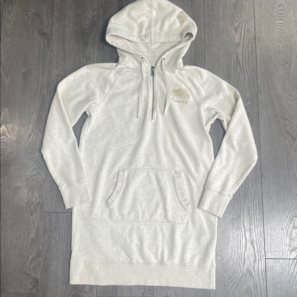 Roots neutral colour Long Sleeve dress hoodie